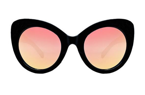 Quay Screamin Diva Sunglasses / Black/Rose Mirror