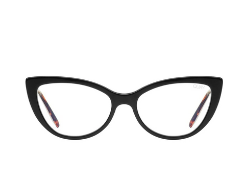 Quay Lustworthy Glasses Sunglasses / Black/Clear Blue Light