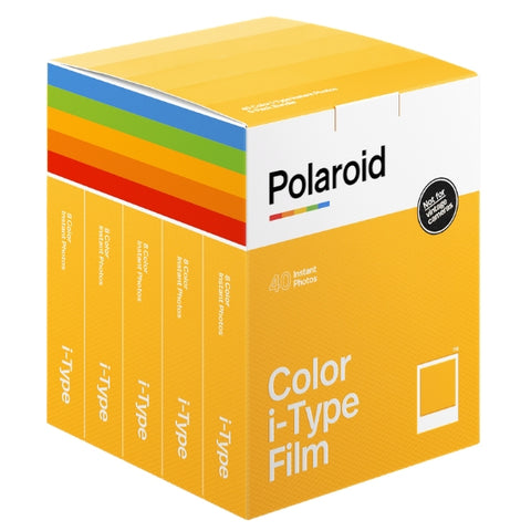 Polaroid Colour I-Type Film - 8 Photos - 5 Pack - 40 Photos